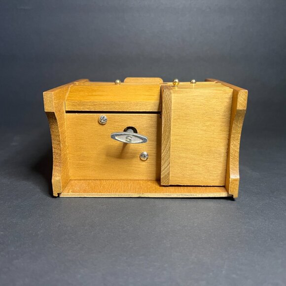 Vintage Rare Berkeley Musical My Favorite Things Wooden Roll Top Desk Music Box - Picture 9 of 9